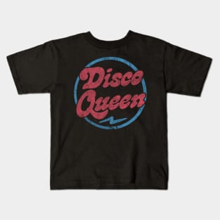 Disco Queen  / Retro Style Typography Design Kids T-Shirt